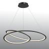 Lampa wisząca SPIRELLO ledowa czarna 80 cm ST-8826P/B Step into Design