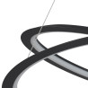 Lampa wisząca SPIRELLO ledowa czarna 80 cm ST-8826P/B Step into Design