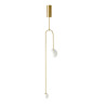 Lampa wisząca LOOP złota 123 cm z białymi kloszami - nowoczesna do salonu ST-8928S brass Step into Design