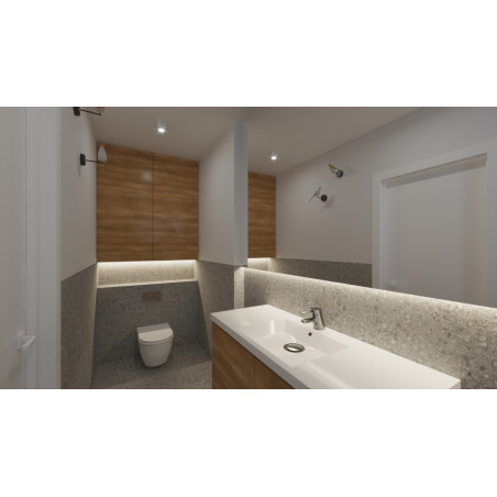 Lampa ścienna PTAK TIT LED złoto-czarna 28 cm ST-9008-W Step into Design