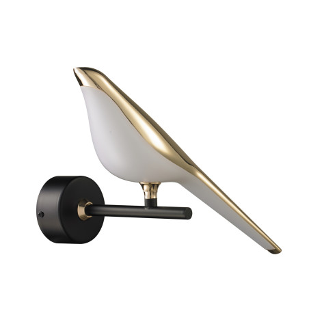 Lampa ścienna PTAK TIT LED złoto-czarna 28 cm ST-9008-W Step into Design