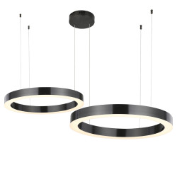 Lampa wisząca CIRCLE 40+60 LED tytanowa 1 podsufitce ST-8848-40+60 black Step into Design