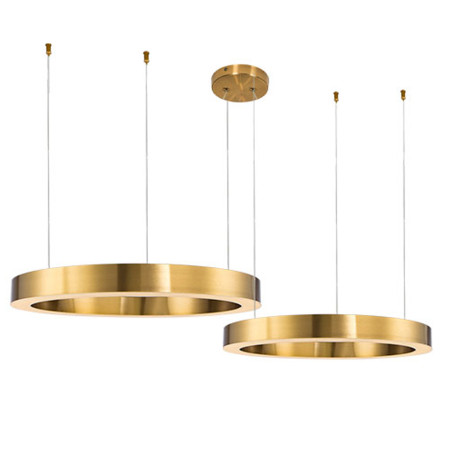 Lampa wisząca CIRCLE 100+120 LED mosiądz na 1 podsufitce ST-8848-100+120 brass Step into Design