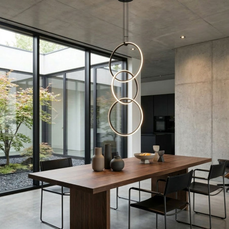 Lampa wisząca COCO 3 LED czarna 40 cm ST-10339P/3H Step into Design