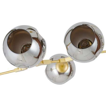 Lampa wisząca MODERN ORCHID-9 złoto szara 150 cm ST-1232-9 gold smoky Step into Design