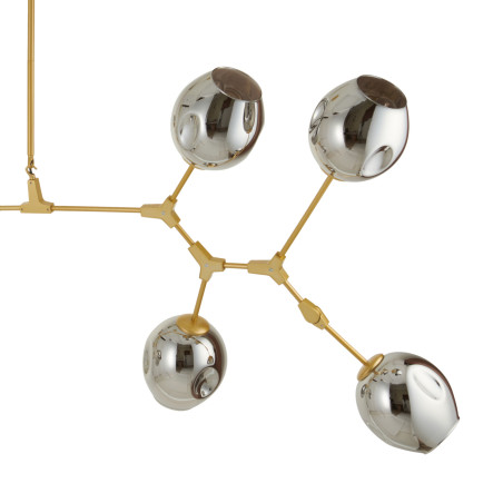 Lampa wisząca MODERN ORCHID-9 złoto szara 150 cm ST-1232-9 gold smoky Step into Design