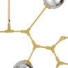 Lampa wisząca MODERN ORCHID-9 złoto szara 150 cm ST-1232-9 gold smoky Step into Design