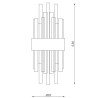 Lampa ścienna MIRACOLO złota 50 cm ST-8831 gold Step into Design