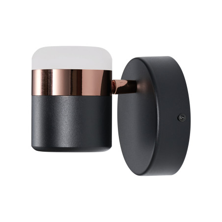 Lampa ścienna POCCO LED czarna 16 cm D9926W black Step into Design