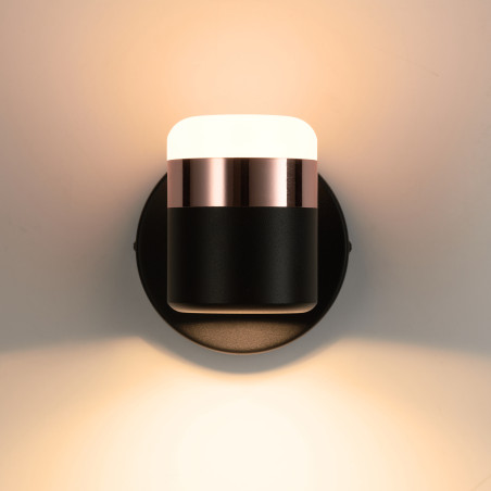 Lampa ścienna POCCO LED czarna 16 cm D9926W black Step into Design