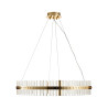 Żyrandol Kryształowy AURA Złota 85 cm - Nowoczesna Lampa Wisząca LED DN925-85 Step into Design