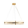 Żyrandol Kryształowy AURA Złota 85 cm - Nowoczesna Lampa Wisząca LED DN925-85 Step into Design