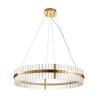 Żyrandol Kryształowy AURA Złota 85 cm - Nowoczesna Lampa Wisząca LED DN925-85 Step into Design