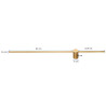 Lampa ścienna SPARO LED złota 100 cm ST-10669W2 gold Step into Design