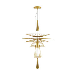 Lampa wisząca SUSSO L złota 60 cm ST-8713P-L Step into Design
