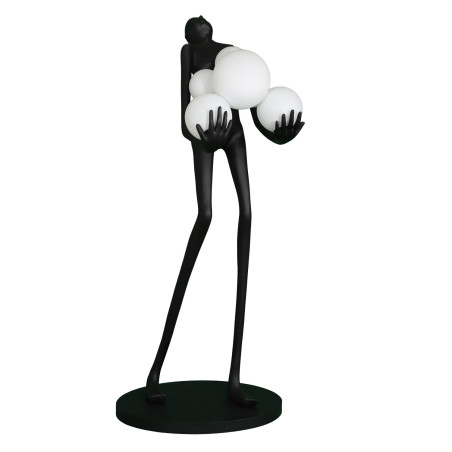 Lampa podłogowa WOMAN czarna 180 cm F9312 Step into Design