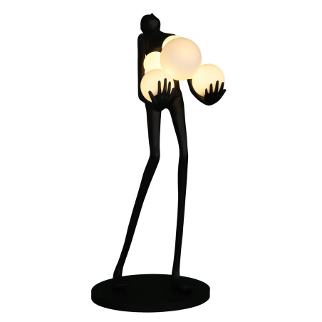Lampa podłogowa WOMAN czarna 180 cm F9312 Step into Design