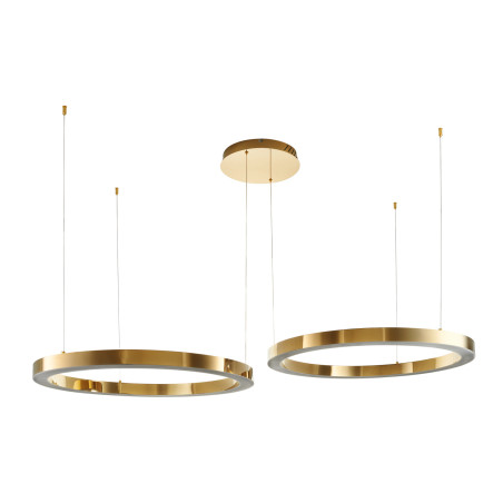 Lampa wisząca CIRCLE 80+80 LED złoty połysk na 1 podsufitce DN924-80+80 gold Step into Design