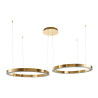 Lampa wisząca CIRCLE 80+80 LED złoty połysk na 1 podsufitce DN924-80+80 gold Step into Design