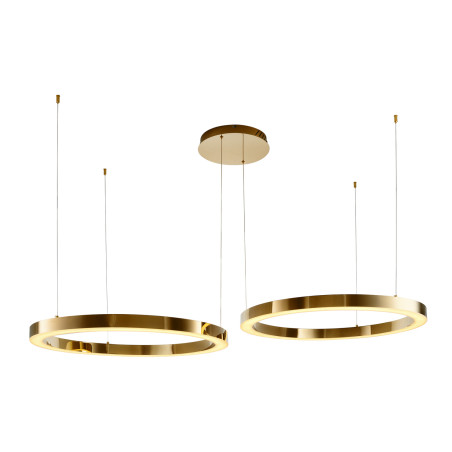 Lampa wisząca CIRCLE 80+80 LED złoty połysk na 1 podsufitce DN924-80+80 gold Step into Design
