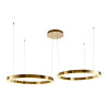Lampa wisząca CIRCLE 80+80 LED złoty połysk na 1 podsufitce DN924-80+80 gold Step into Design
