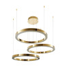 Lampa wisząca CIRCLE 80+80+80 LED złoty połysk na 1 podsufitce DN924-80+80+80 gold Step into Design