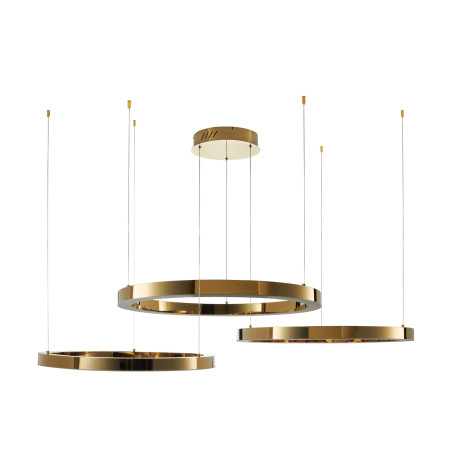 Lampa wisząca CIRCLE 80+80+80 LED złoty połysk na 1 podsufitce DN924-80+80+80 gold Step into Design