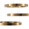 Lampa wisząca CIRCLE 60+60+60 LED złoty połysk na 1 podsufitce DN924-60+60+60 gold Step into Design