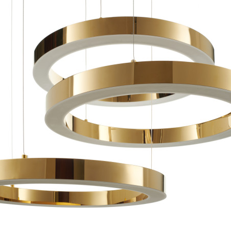 Lampa wisząca CIRCLE 60+60+60 LED złoty połysk na 1 podsufitce DN924-60+60+60 gold Step into Design