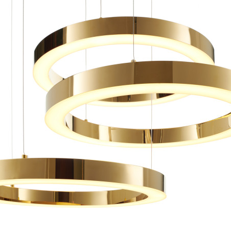 Lampa wisząca CIRCLE 60+60+60 LED złoty połysk na 1 podsufitce DN924-60+60+60 gold Step into Design