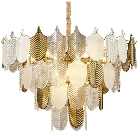 Lampa wisząca SECRET biało złota 80 cm D824P-800 Step into Design