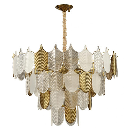 Lampa wisząca SECRET biało złota 80 cm D824P-800 Step into Design