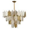 Lampa wisząca SECRET biało złota 80 cm D824P-800 Step into Design