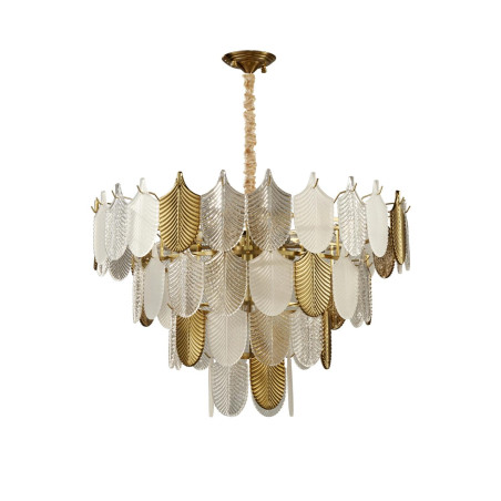 Lampa wisząca SECRET biało złota 80 cm D824P-800 Step into Design