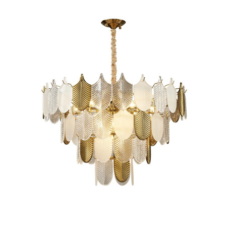 Lampa wisząca SECRET biało złota 80 cm D824P-800 Step into Design