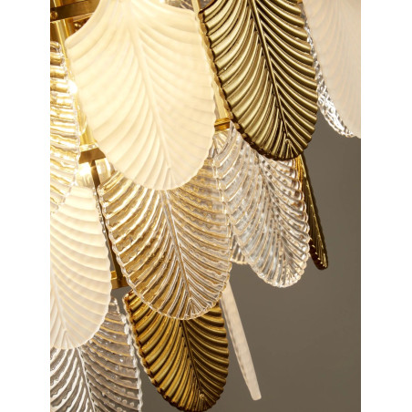 Lampa wisząca SECRET biało złota 80 cm D824P-800 Step into Design