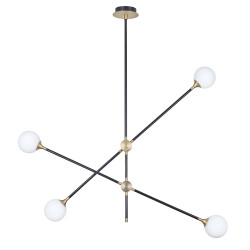 Lampa wisząca SPILLO czarno złota 92 cm 9389P-4 Step into Design