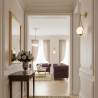 Lampa ścienna DROP biało złota 45 cm ST-F079 gold Step into Design