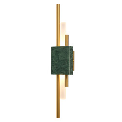 Lampa ścienna ELLIE LED marmurowa zielono złota 50 cm ST-7007W-GREEN Step into Design