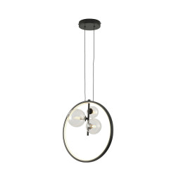 Lampa wisząca ORION RING LED czarny 40 cm DN1504 Step into Design