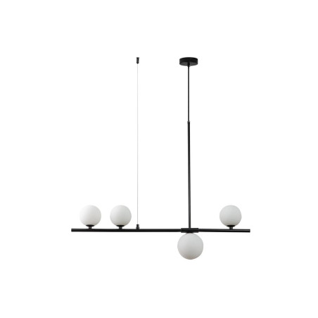 Lampa wisząca MODERNO czarna z białymi kulami 80 cm - do salonu, jadalni i biura DN1506 black Step into Design