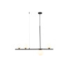 Lampa wisząca MODERNO czarna z białymi kulami 80 cm - do salonu, jadalni i biura DN1506 black Step into Design