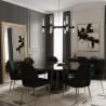 Lampa wisząca CANDELA-6 - 6-ramienna oprawa sufitowa czarna 70 cm DN1505-6 black Step into Design
