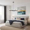 Lampa wisząca CANDELA-6 - 6-ramienna oprawa sufitowa czarna 70 cm DN1505-6 black Step into Design