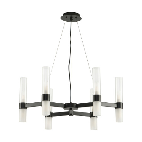 Lampa wisząca CANDELA-6 - 6-ramienna oprawa sufitowa czarna 70 cm DN1505-6 black Step into Design