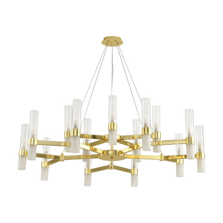 Lampa wisząca CANDELA-15 - 15-ramienna oprawa sufitowa DN1505-15 gold Step into Design