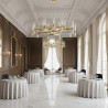 Lampa wisząca CANDELA-15 - 15-ramienna oprawa sufitowa DN1505-15 gold Step into Design