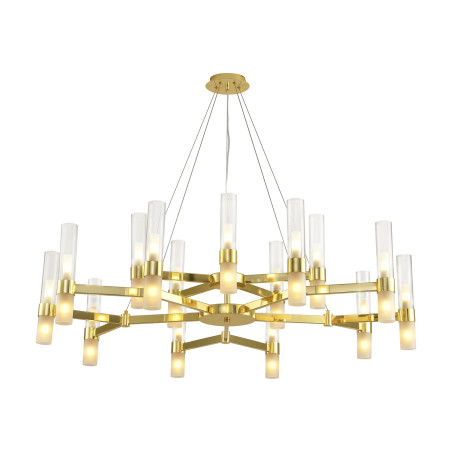 Lampa wisząca CANDELA-15 - 15-ramienna oprawa sufitowa DN1505-15 gold Step into Design