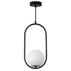 Lampa wisząca COSTA SOLO czarna 40 cm DP0001A-400 black Step into Design