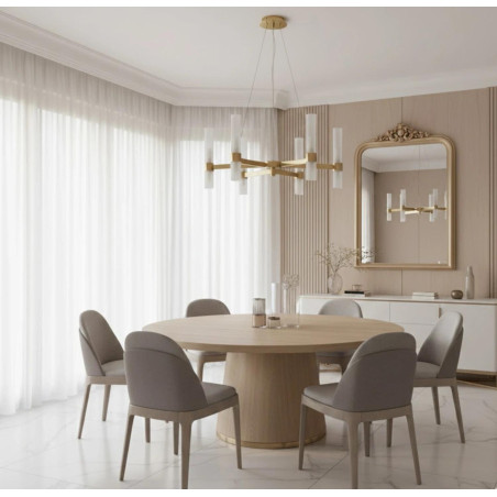 Lampa wisząca CANDELA-6 - 6-ramienna oprawa sufitowa złota 70 cm DN1505-6 gold Step into Design